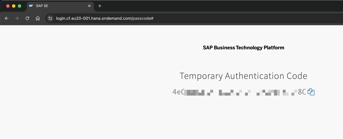 How to sign in into Cloud Foundry from SAP Business Application Studio with 2FA active?